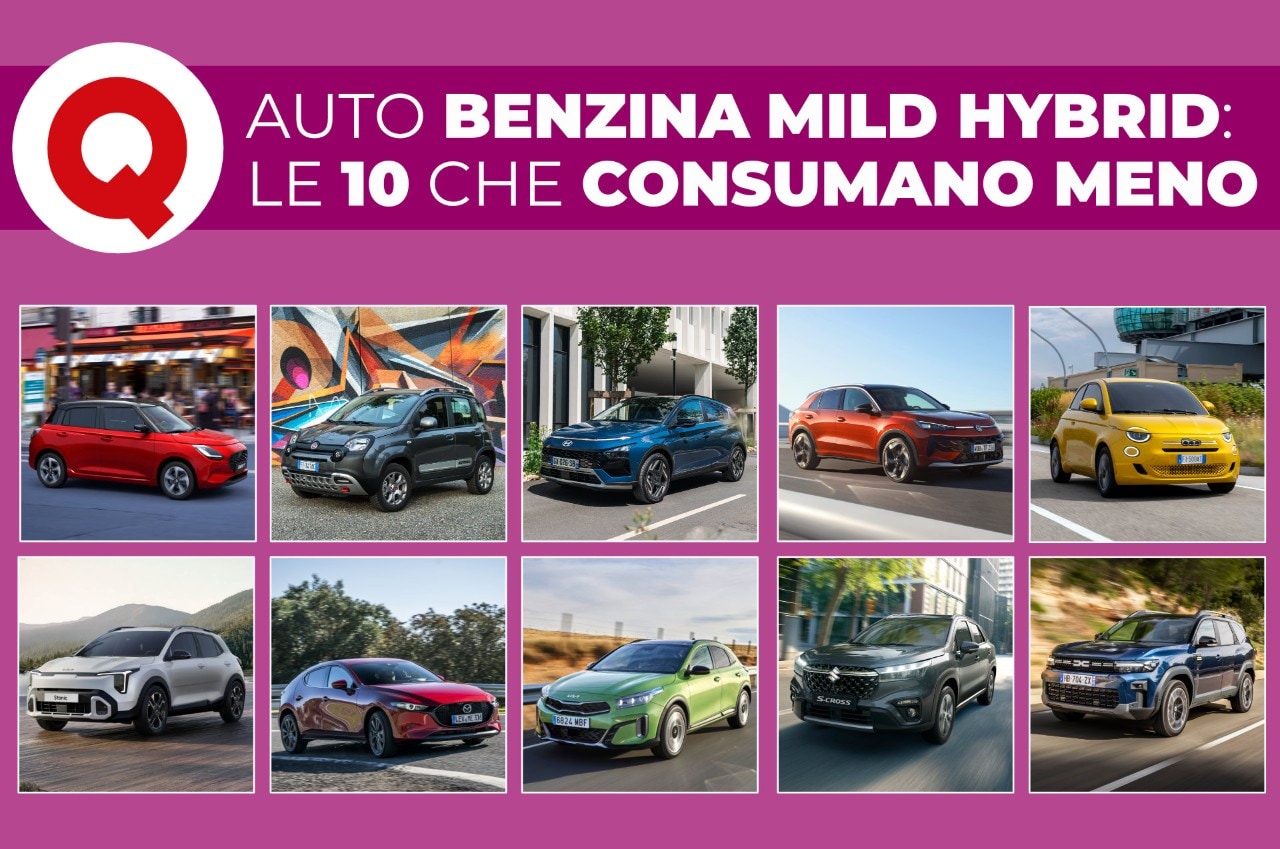 Auto mild hybrid a benzina: i modelli che consumano meno provati da Quattroruote