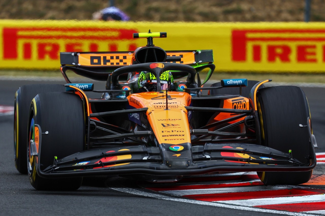 Norris il più veloce nel venerdì di Budapest