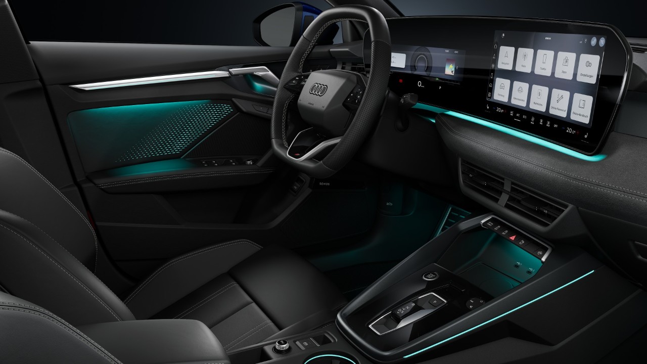 Audi A3 2026, il restyling è dentro: debutta la nuova plancia con il Digital Stage