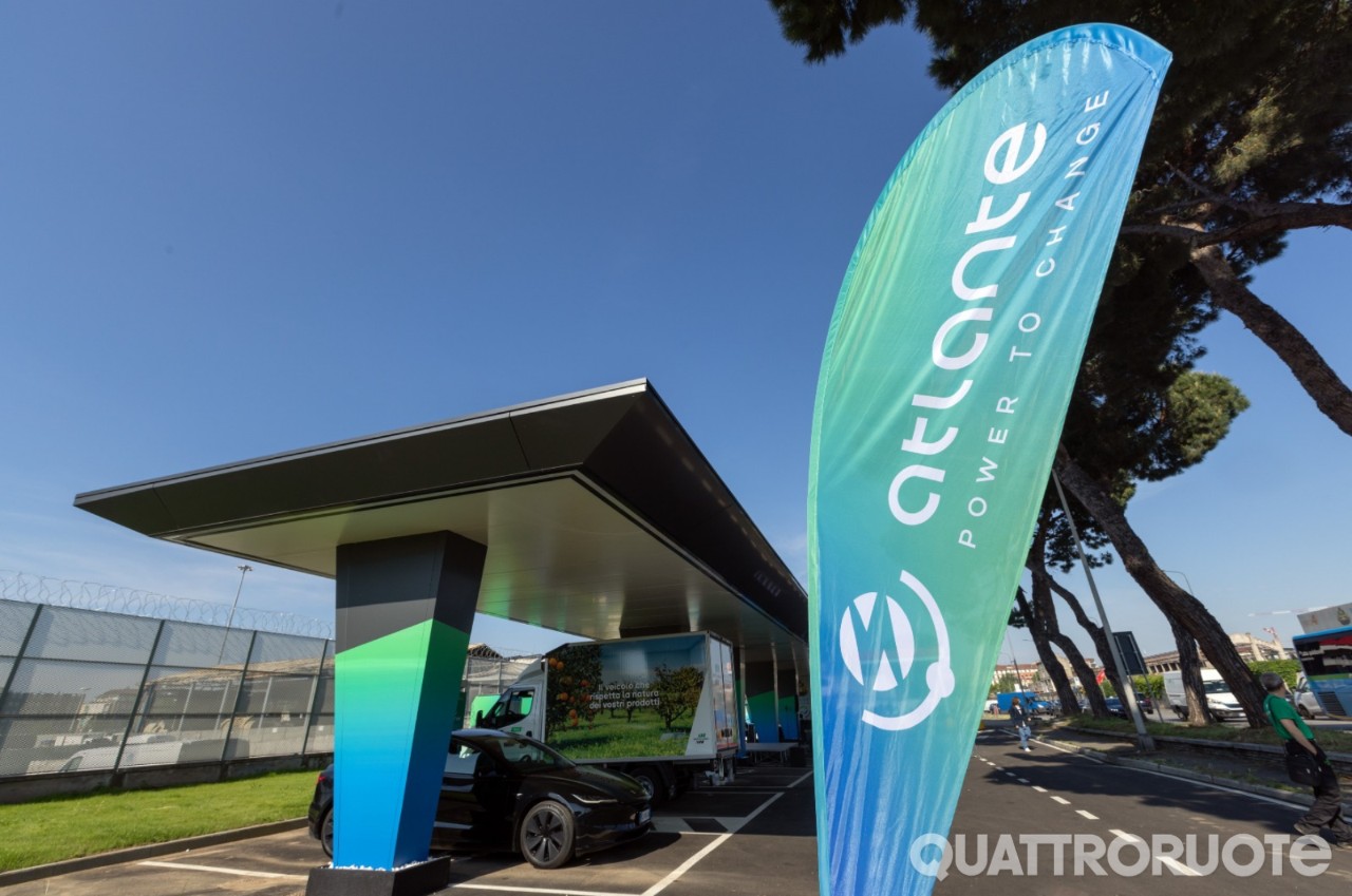 Atlante inaugura la stazione di ricarica ultra fast al Mercato Alimentare